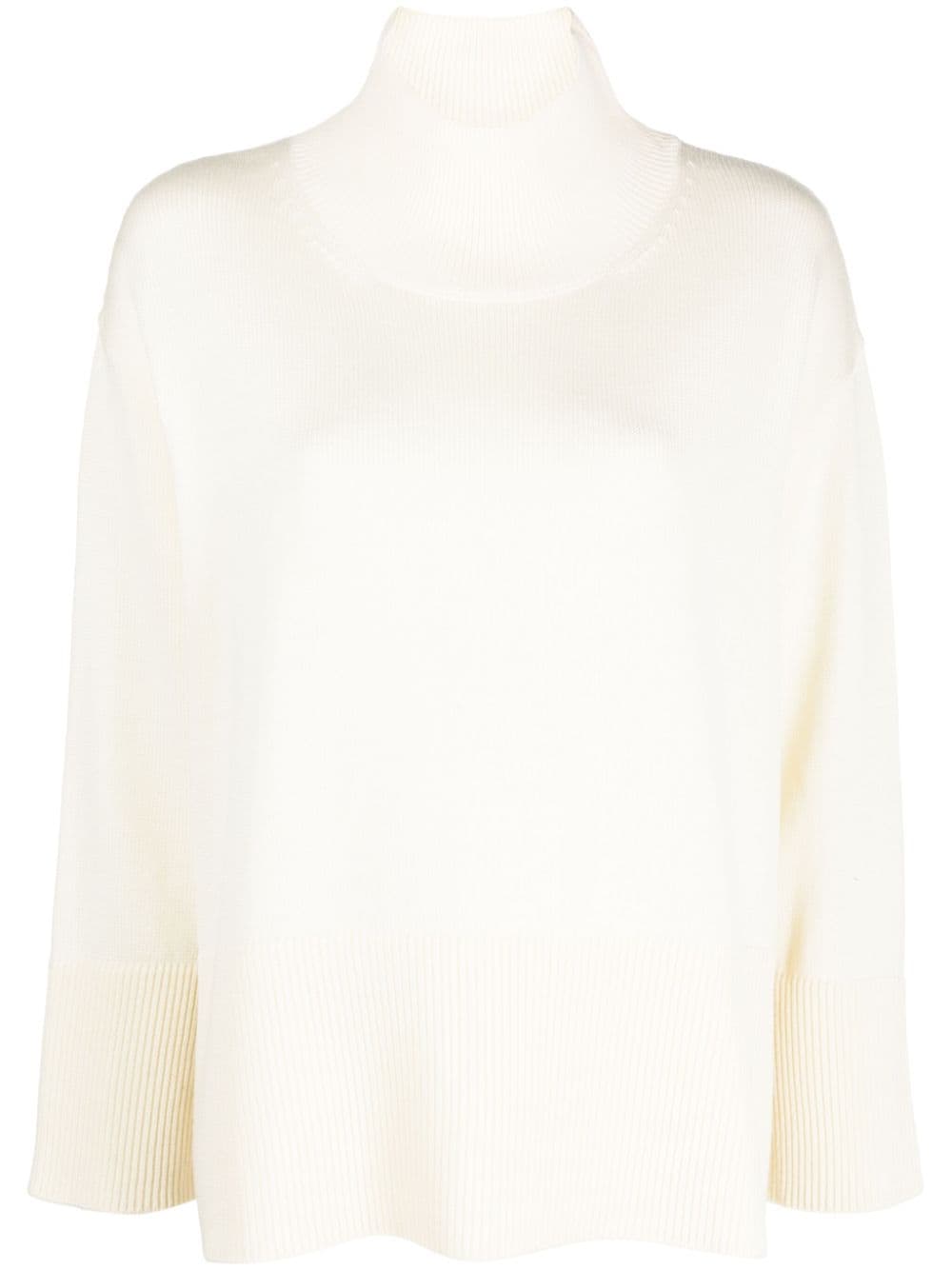 Roberto Collina high-neck merino wool jumper - White von Roberto Collina