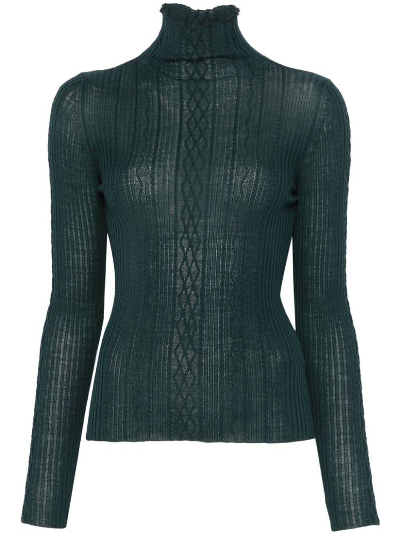 Roberto Collina high-neck sweater - Green von Roberto Collina