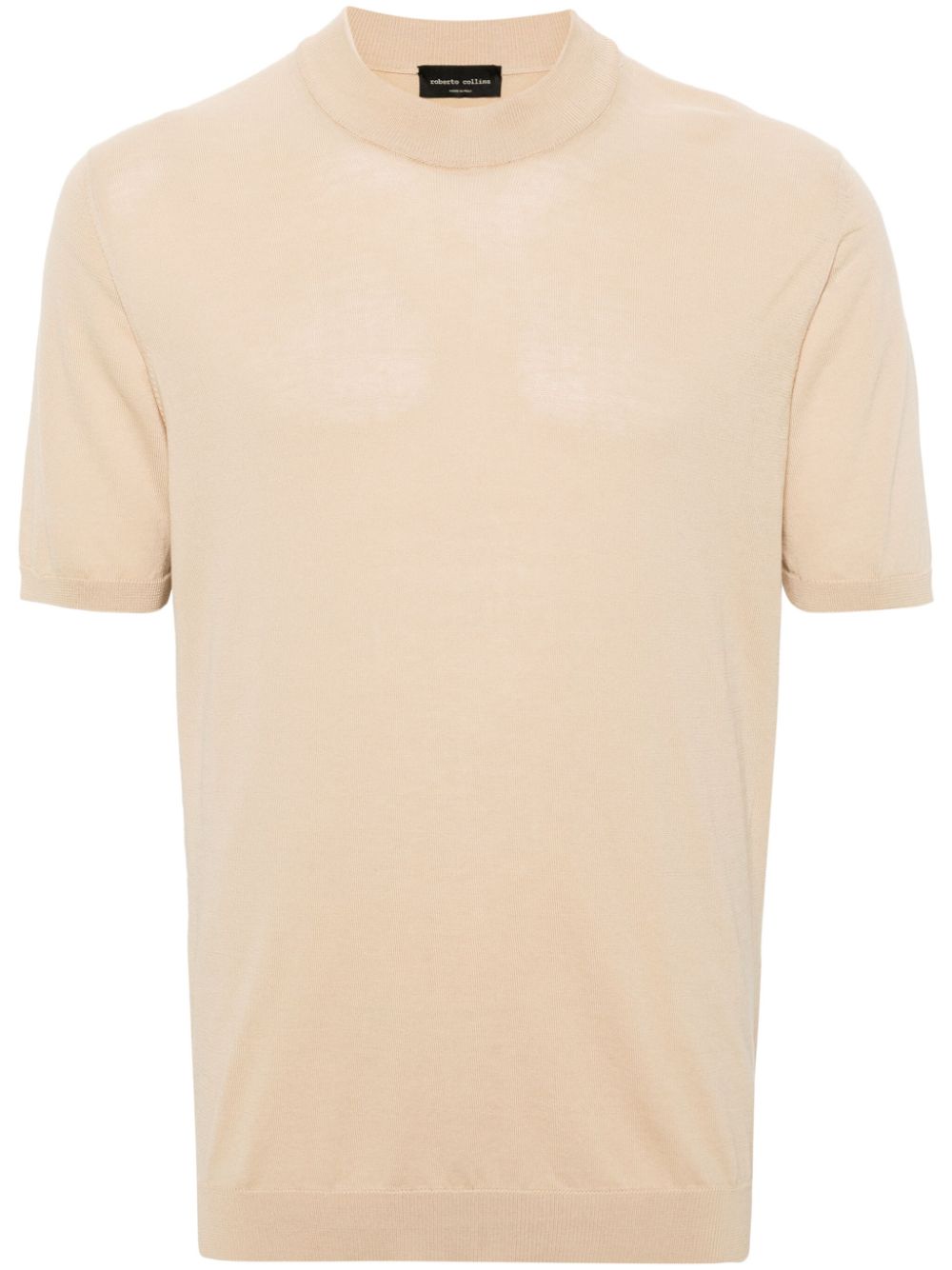 Roberto Collina knitted cotton T-shirt - Neutrals von Roberto Collina