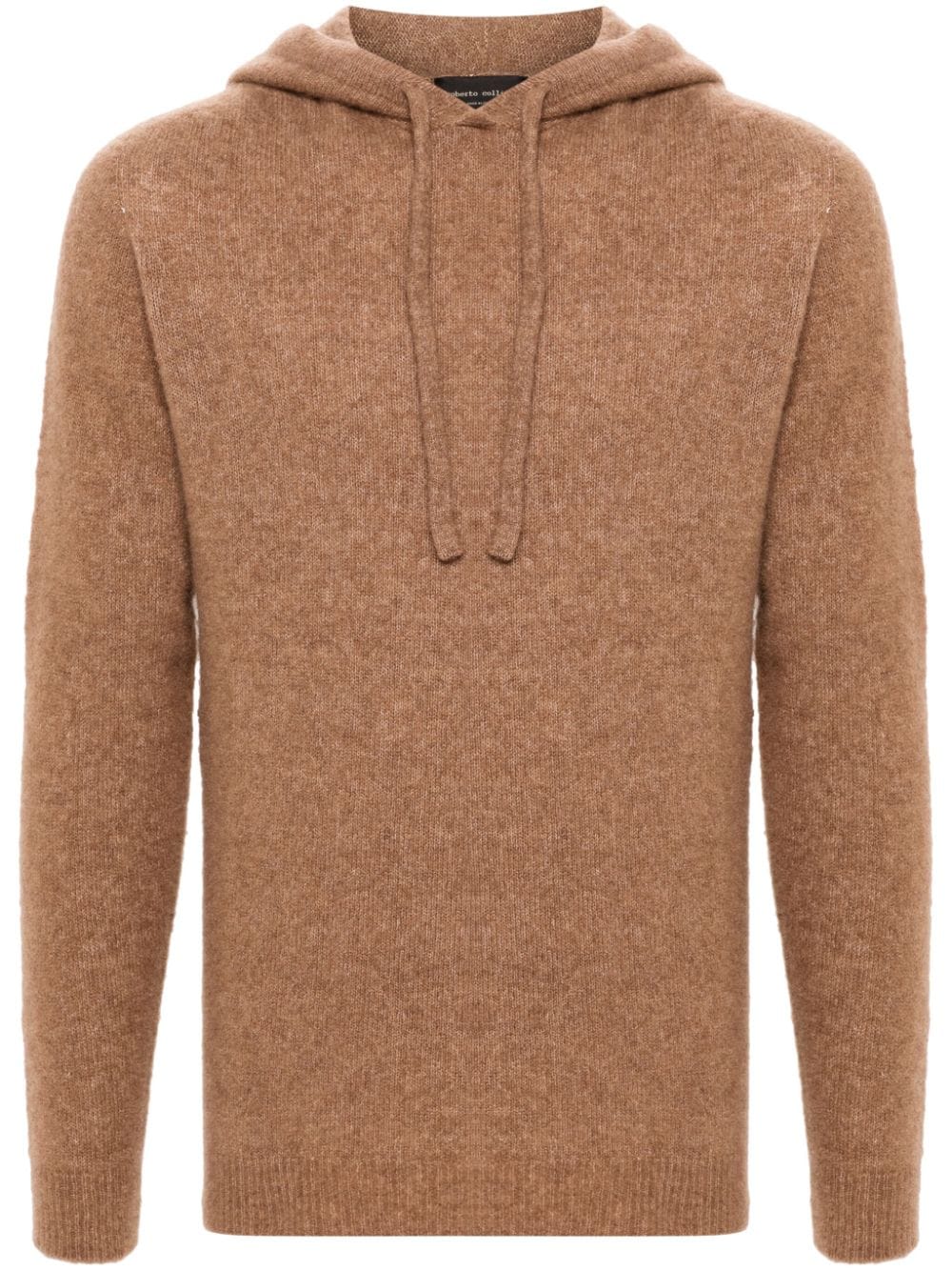 Roberto Collina knitted hoodie - Brown von Roberto Collina