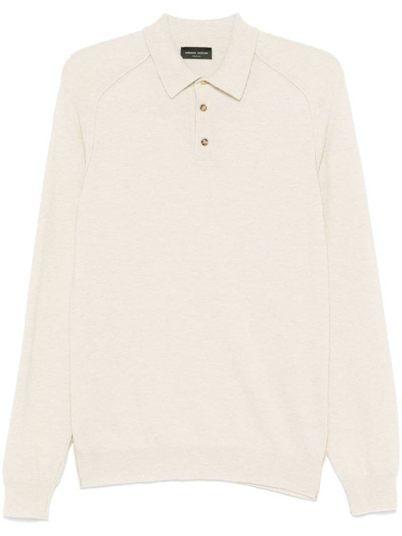 Roberto Collina knitted polo shirt - Neutrals von Roberto Collina