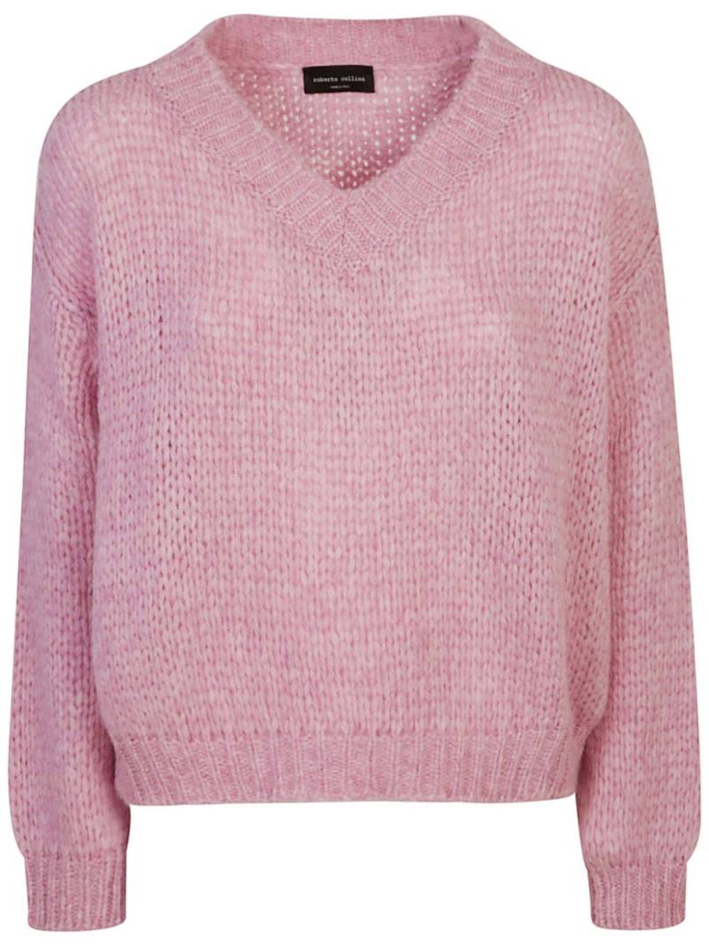 Roberto Collina v-neck knitted sweater - Pink von Roberto Collina