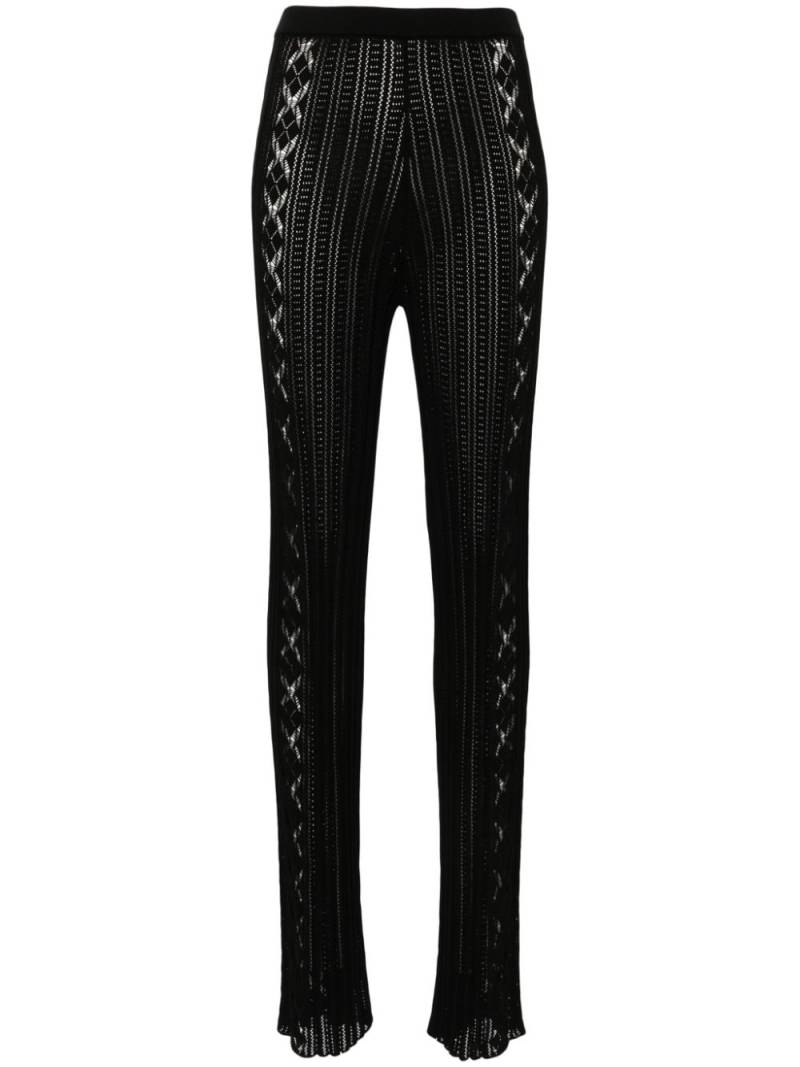 Roberto Collina lace knit trousers - Black von Roberto Collina