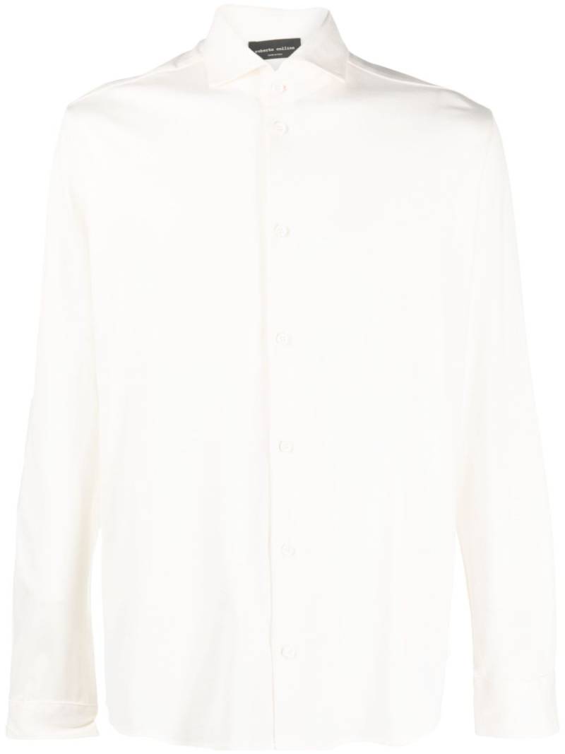 Roberto Collina long-sleeve cotton shirt - White von Roberto Collina