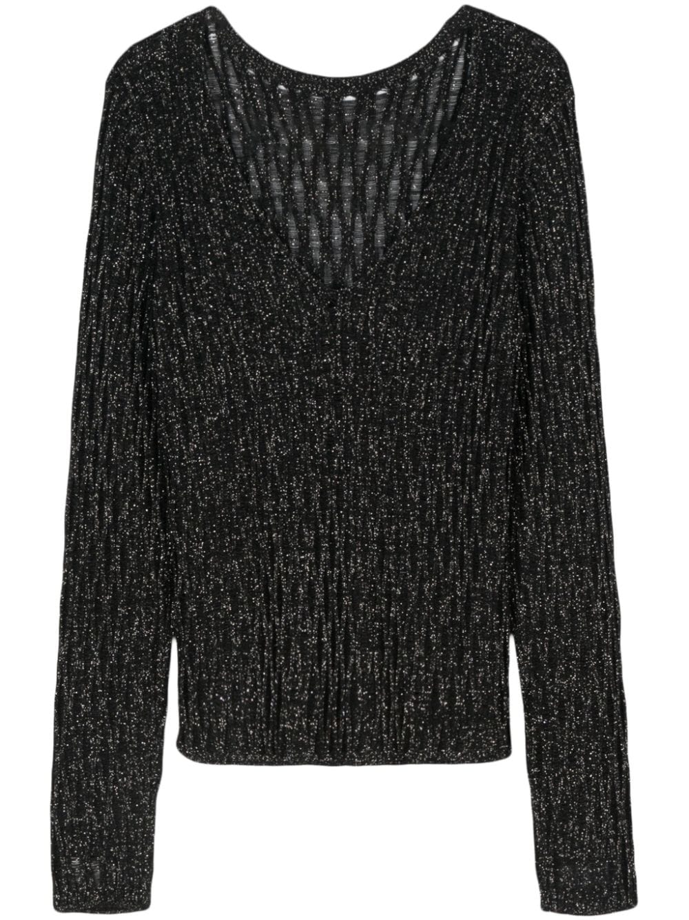 Roberto Collina lurex sweater - Black von Roberto Collina