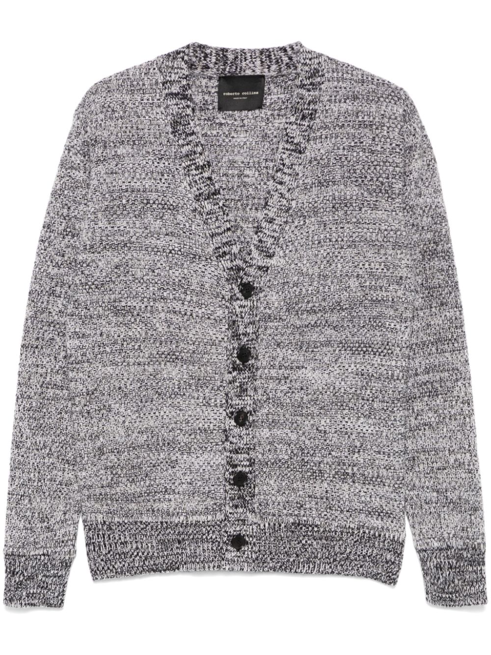 Roberto Collina mélange cardigan - Black von Roberto Collina