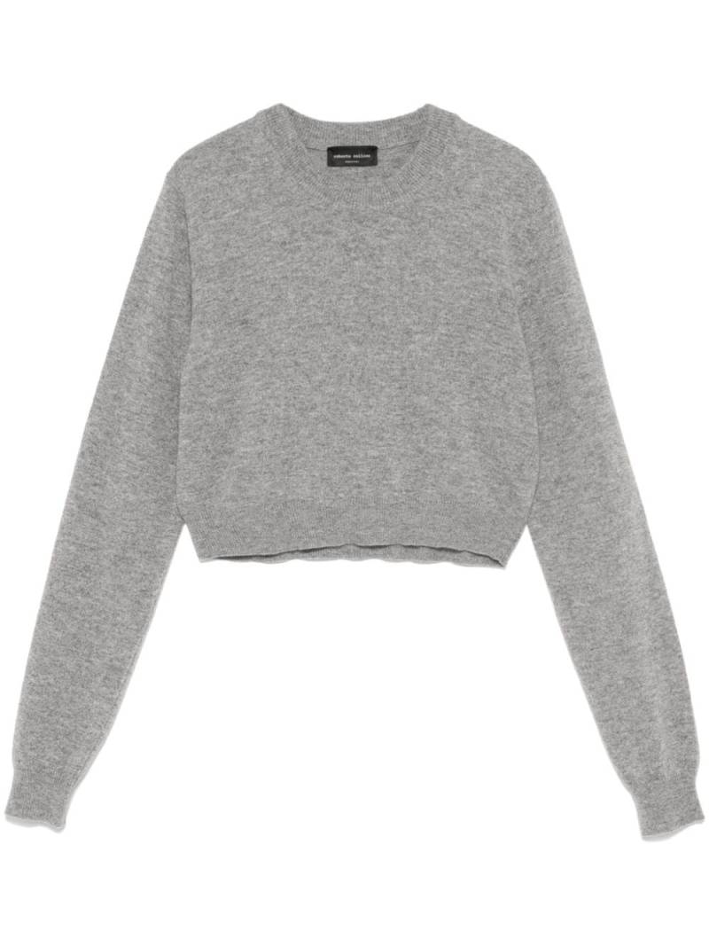 Roberto Collina mélange-effect sweater - Grey von Roberto Collina