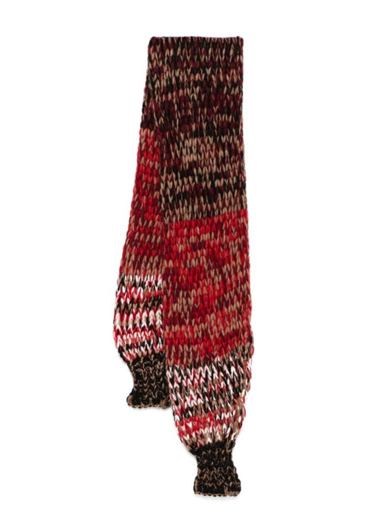 Roberto Collina mélange scarf - Black von Roberto Collina