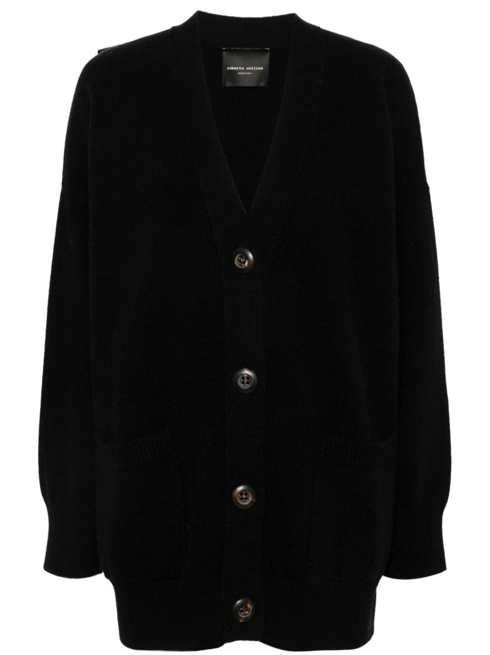 Roberto Collina merino cardigan - Black von Roberto Collina