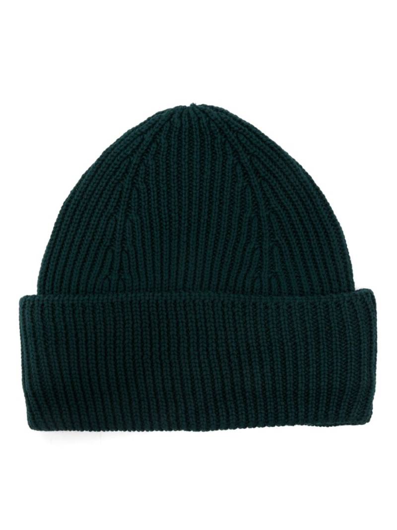 Roberto Collina merino wool beanie - Green von Roberto Collina