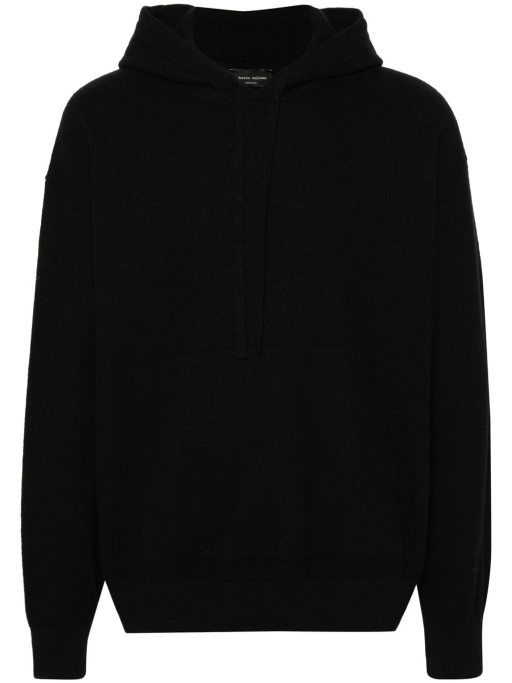 Roberto Collina merino wool hoodie - Black von Roberto Collina