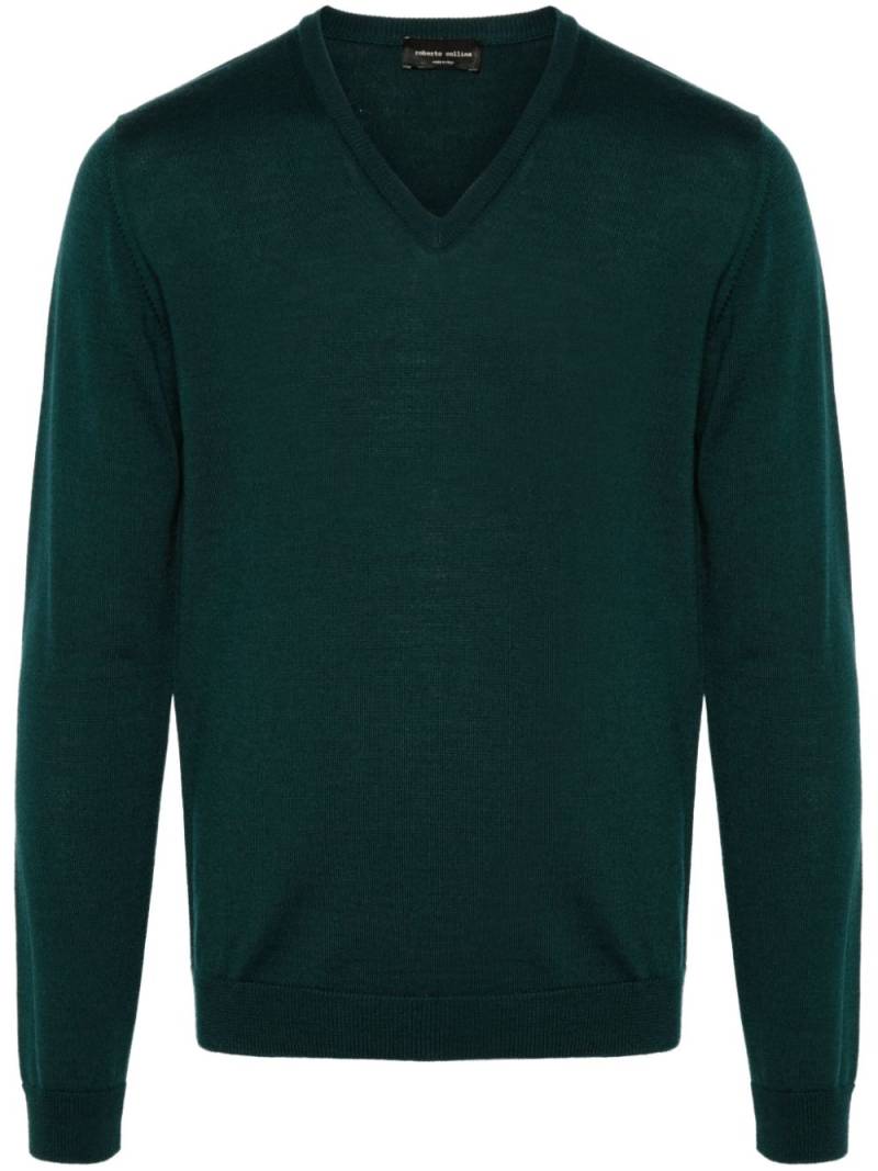 Roberto Collina merino wool sweater - Green von Roberto Collina