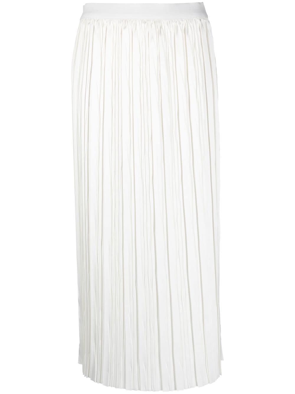 Roberto Collina pleated midi-skirt - White von Roberto Collina