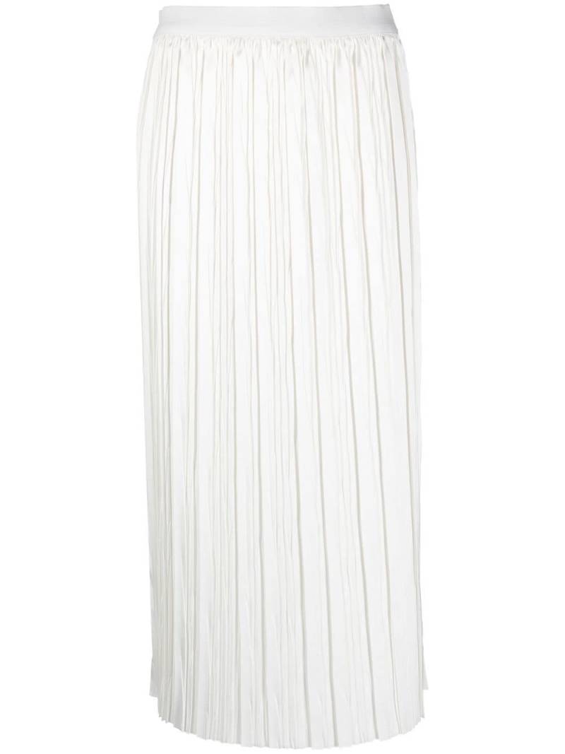 Roberto Collina pleated midi-skirt - White von Roberto Collina