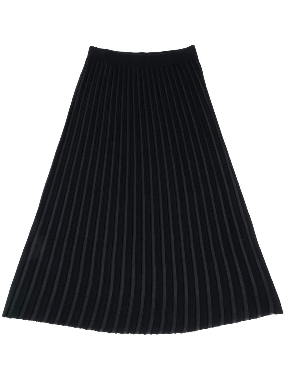 Roberto Collina plissé midi skirt - Black von Roberto Collina