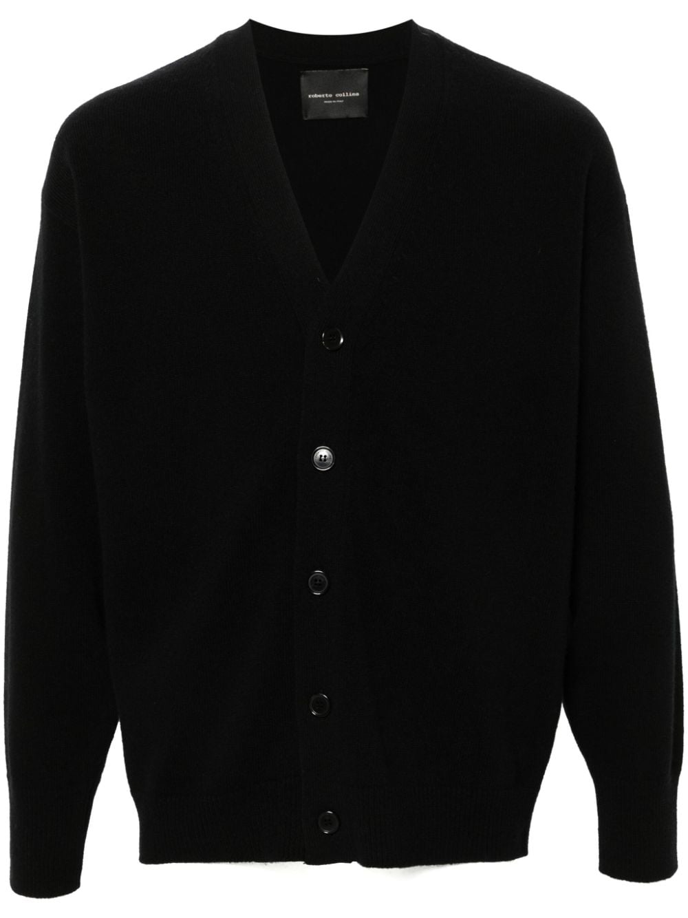 Roberto Collina ribbed cardigan - Black von Roberto Collina