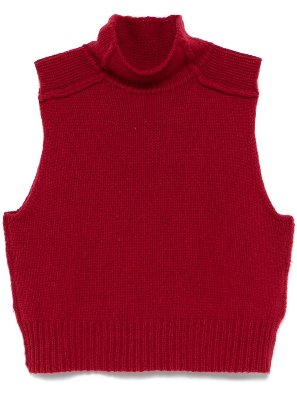 Roberto Collina ribbed-knit vest - Red von Roberto Collina