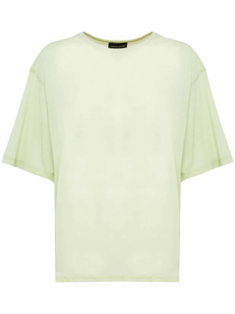 Roberto Collina round-neck short-sleeve T-shirt - Green von Roberto Collina