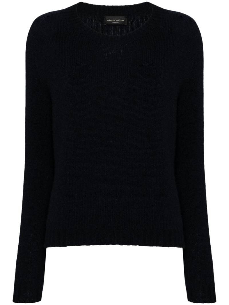 Roberto Collina round-neck jumper - Blue von Roberto Collina