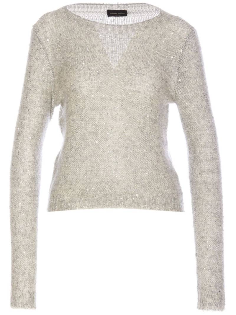 Roberto Collina sequinned sweater - Neutrals von Roberto Collina