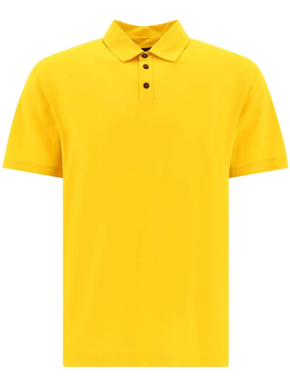 Roberto Collina short-sleeve cotton polo shirt - Yellow von Roberto Collina