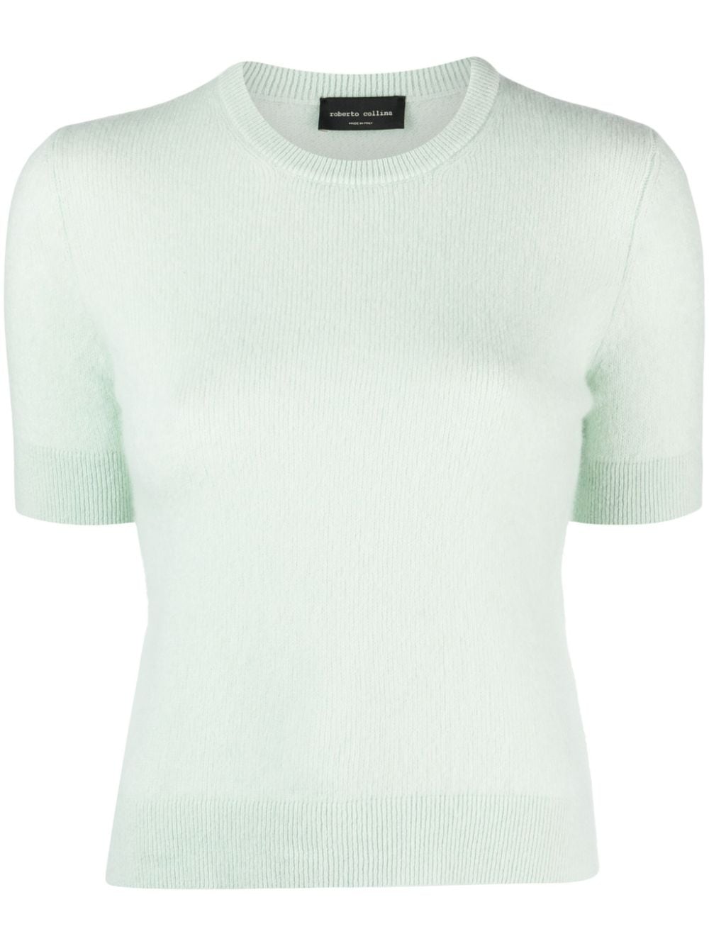 Roberto Collina short-sleeved knitted T-shirt - Green von Roberto Collina