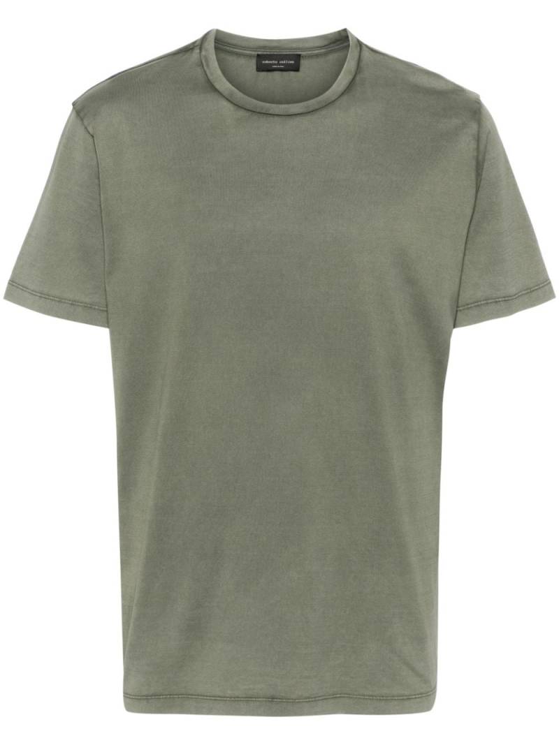 Roberto Collina shortsleeved cotton T-shirt - Green von Roberto Collina