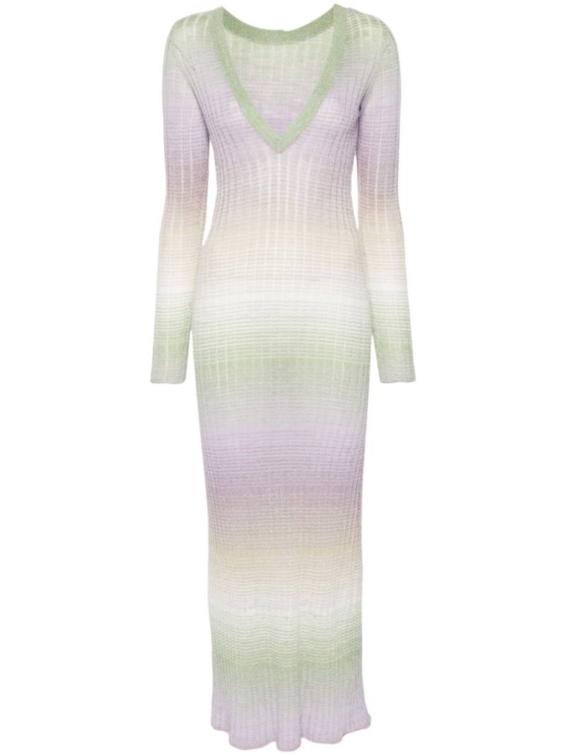 Roberto Collina stripped knitted dress - Purple von Roberto Collina