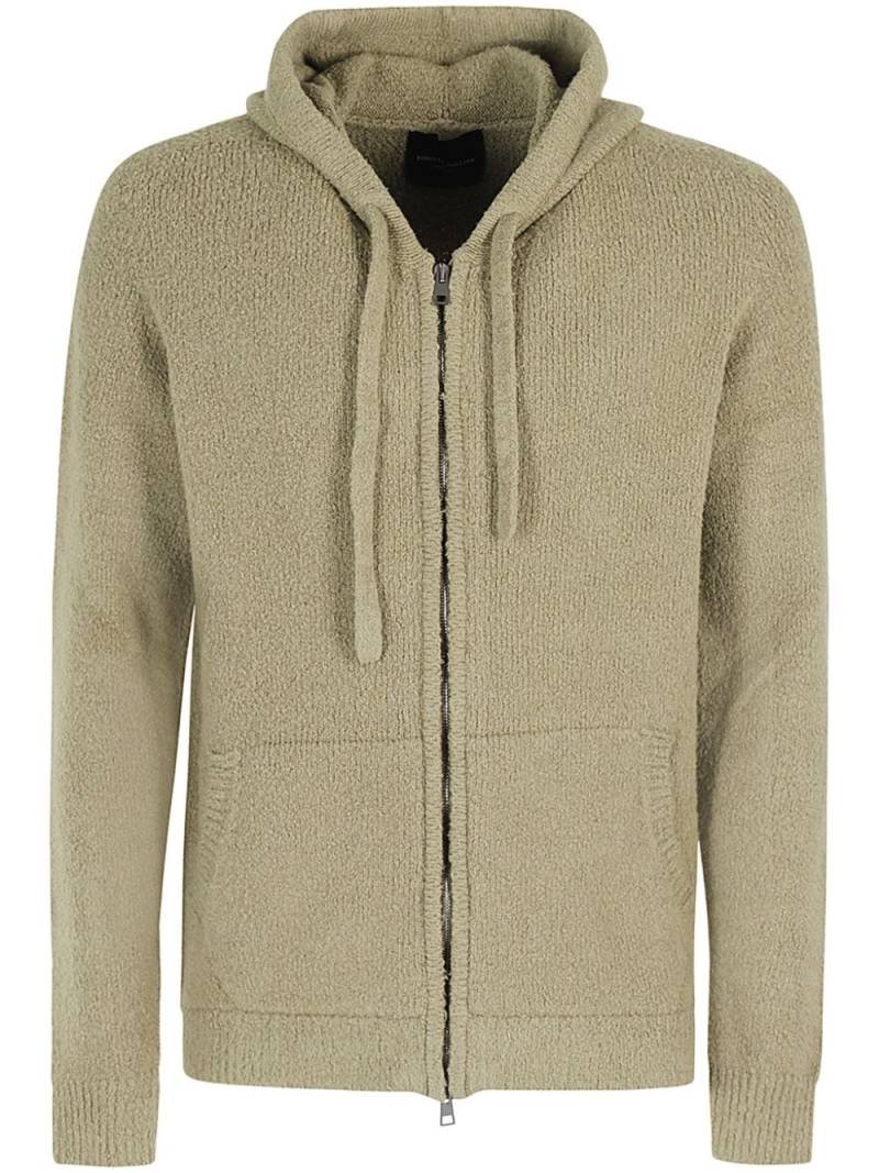 Roberto Collina terry-cloth hoodie - Green von Roberto Collina