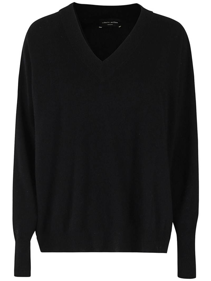 Roberto Collina v-neck wool jumper - Black von Roberto Collina