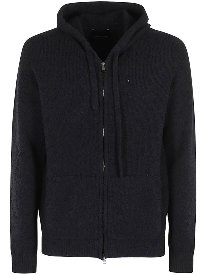 Roberto Collina zip-up hoodie - Black von Roberto Collina