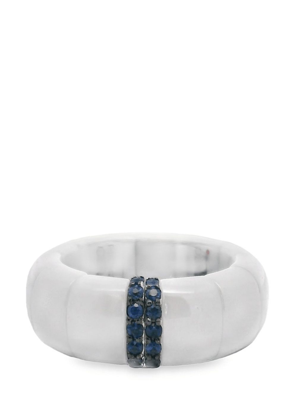 Roberto Demeglio ceramic sapphire ring - White