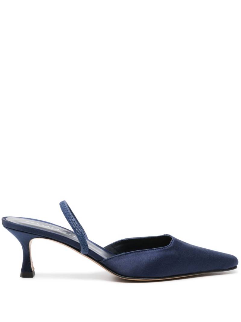 Roberto Festa 65mm satin mules - Blue von Roberto Festa