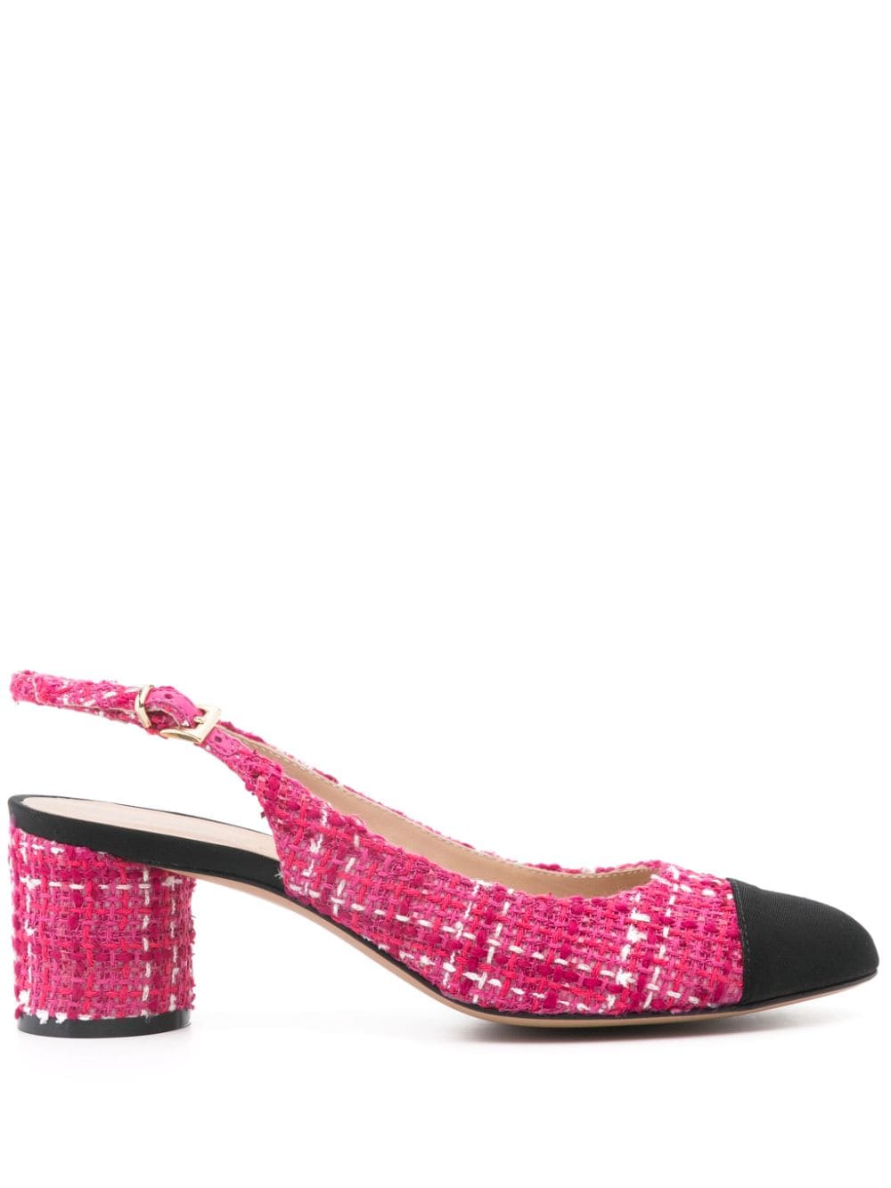 Roberto Festa 65mm tweed pumps - Pink von Roberto Festa