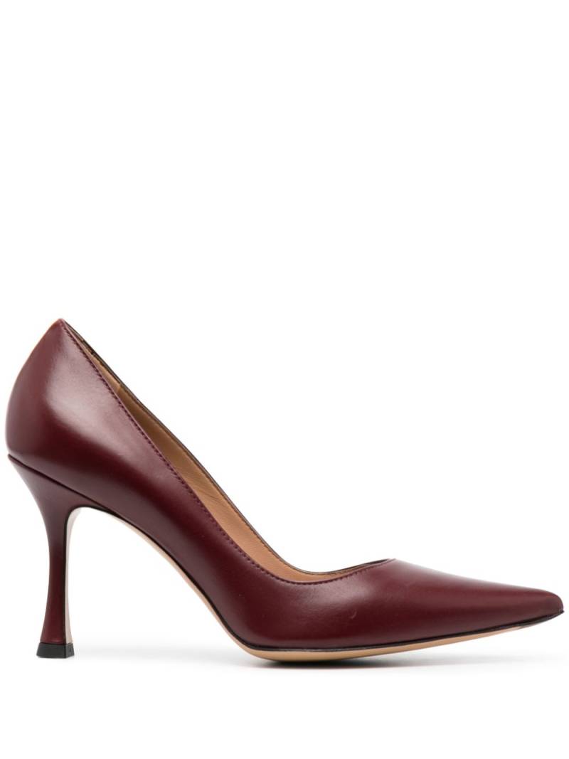 Roberto Festa 95mm pointed leather pumps - Red von Roberto Festa