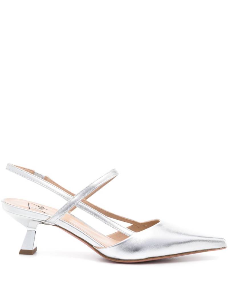 Roberto Festa Amai metallic leather pumps - Silver von Roberto Festa