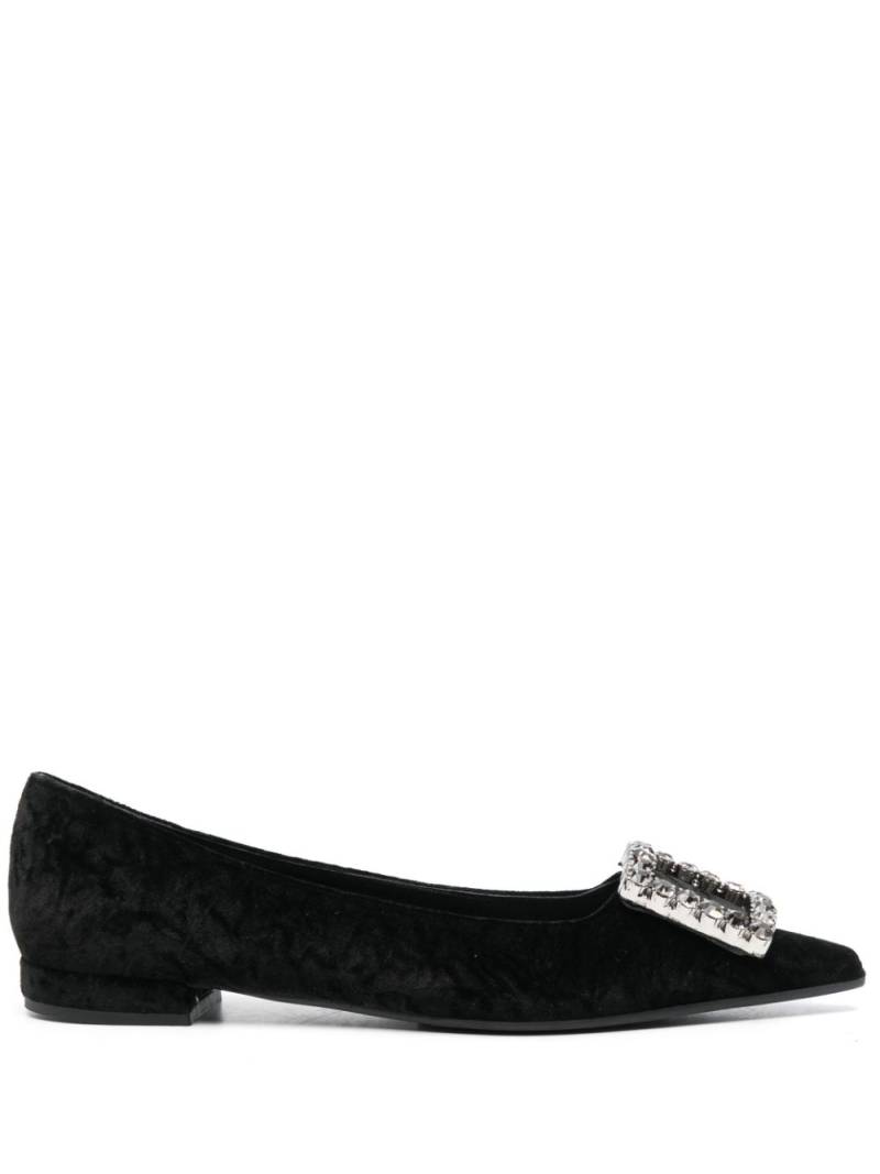 Roberto Festa Amaia crystal-embellished ballerina shoes - Black von Roberto Festa