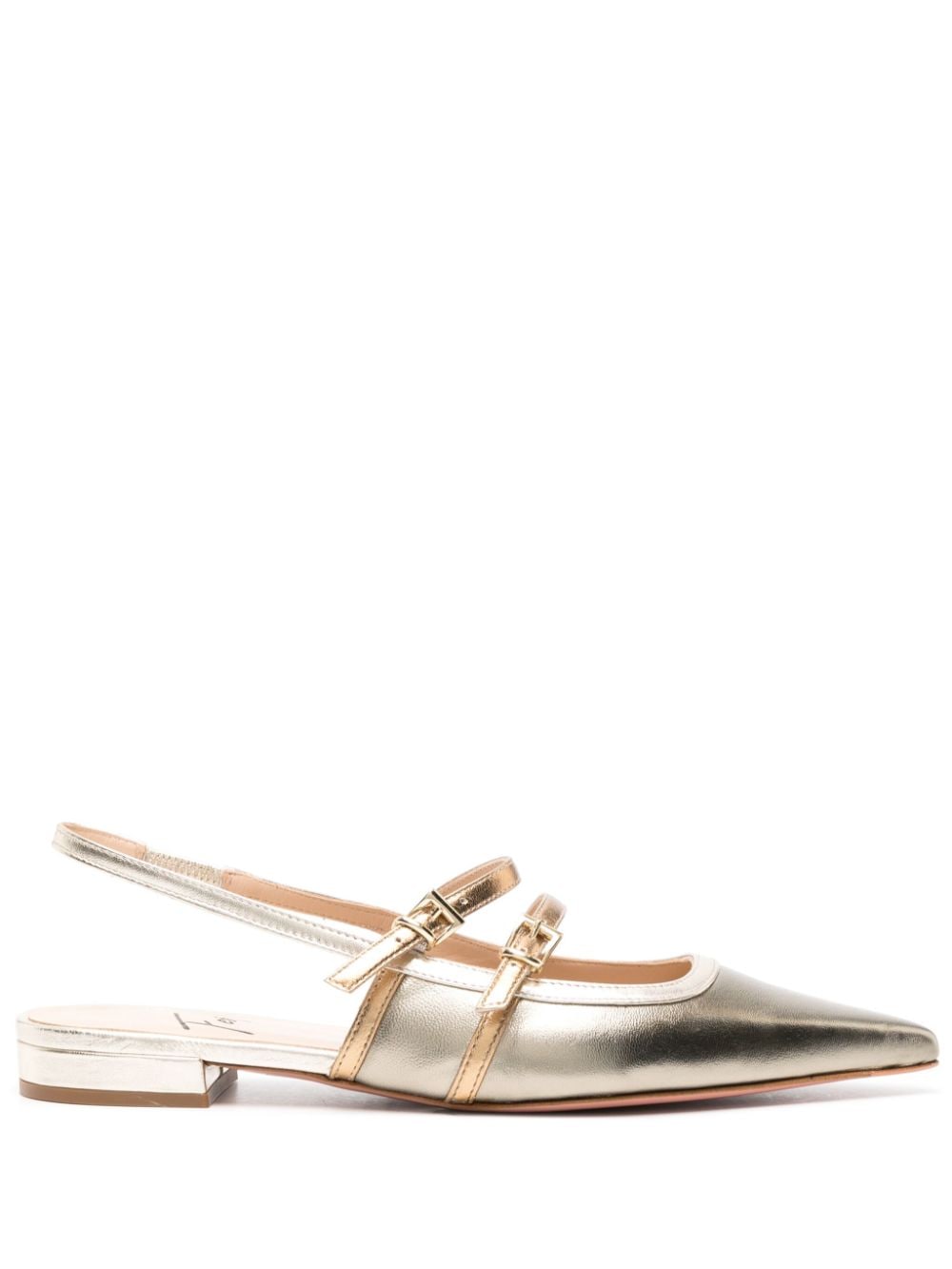 Roberto Festa Coimbra leather ballerina shoes - Gold von Roberto Festa