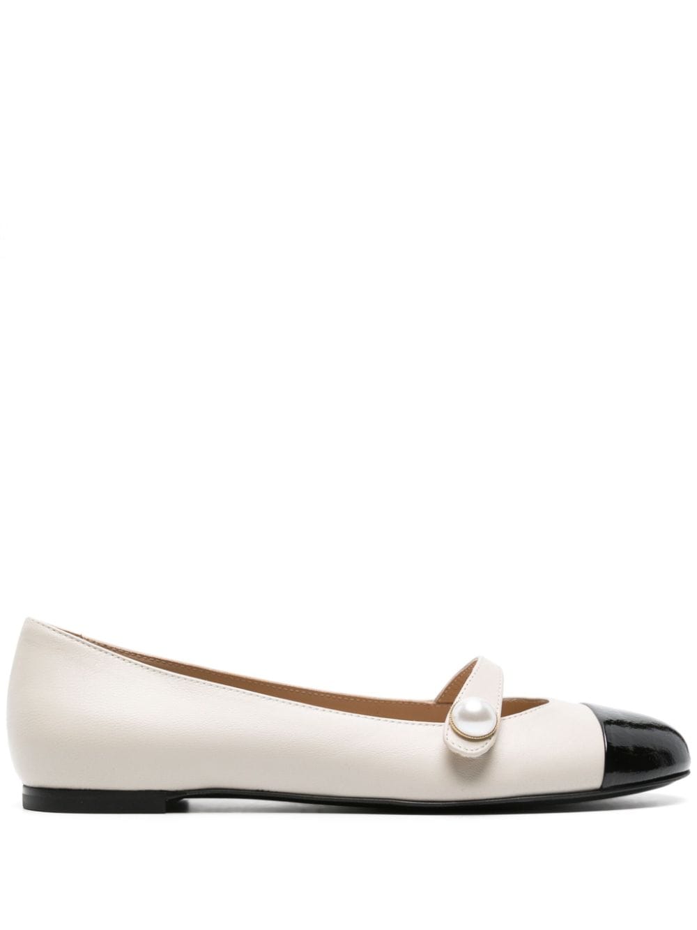 Roberto Festa Divy leather ballerina shoes - White von Roberto Festa