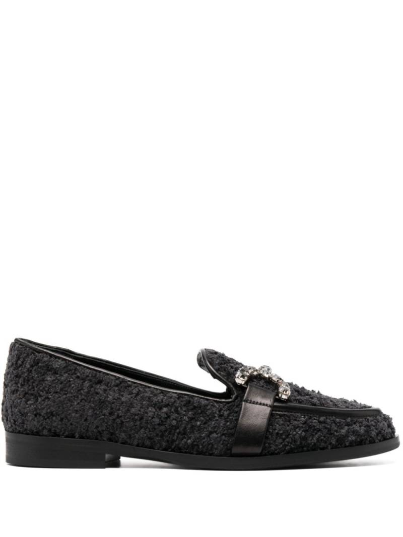 Roberto Festa Joys bouclé-construction loafers - Black von Roberto Festa