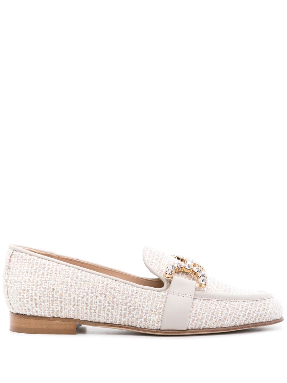 Roberto Festa Joys tweed loafers - White von Roberto Festa