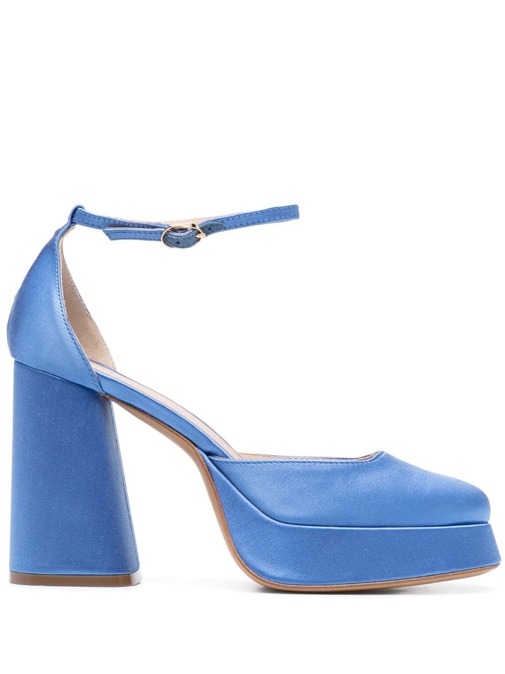 Roberto Festa Nicla 110mm square-toe pumps - Blue von Roberto Festa