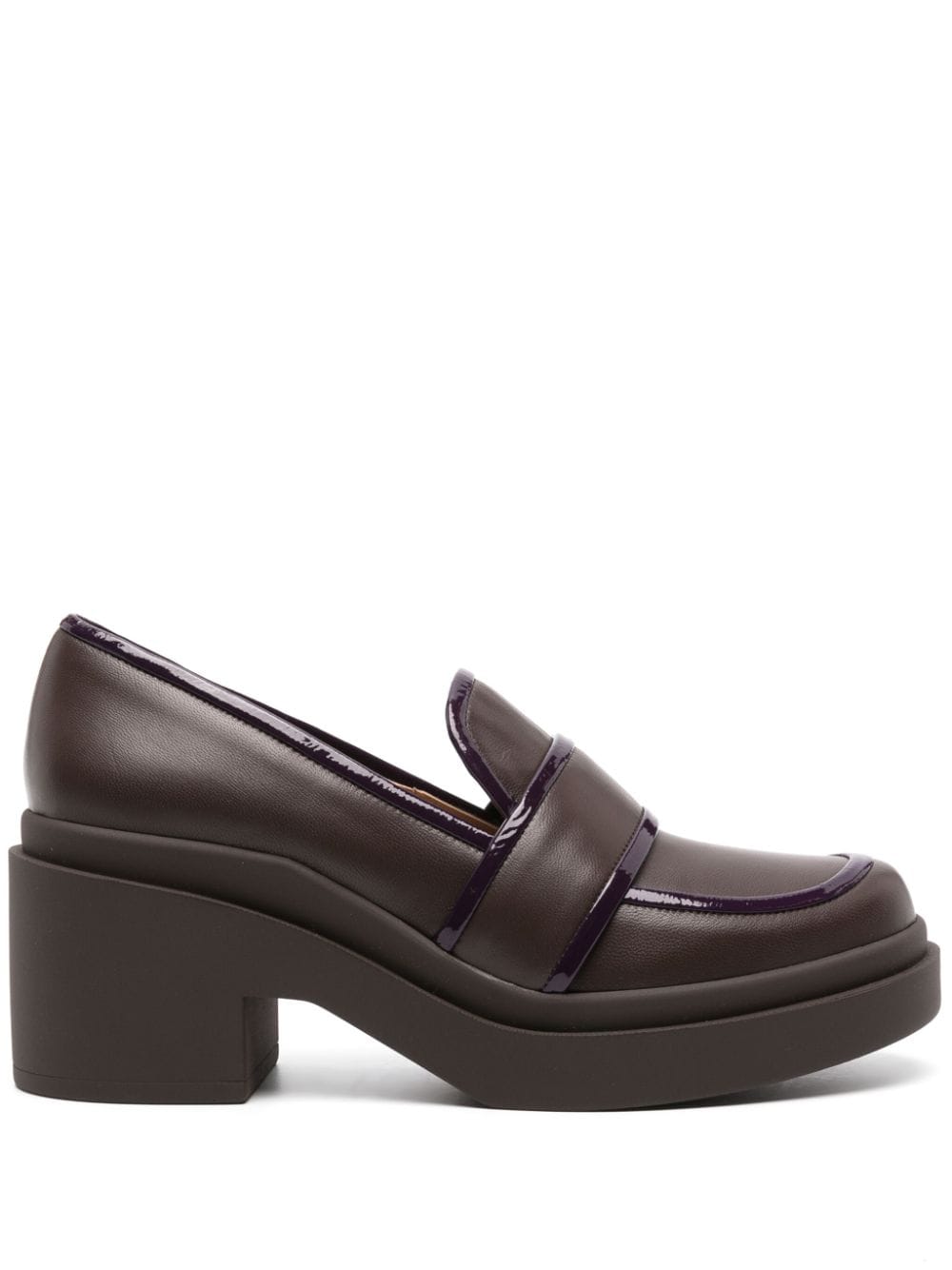 Roberto Festa Percy 70mm block-heel loafers - Brown von Roberto Festa