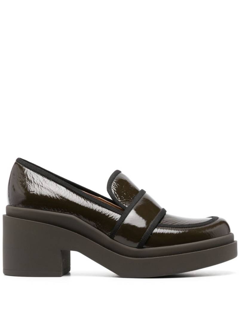 Roberto Festa Percy 70mm block-heel loafers - Green von Roberto Festa