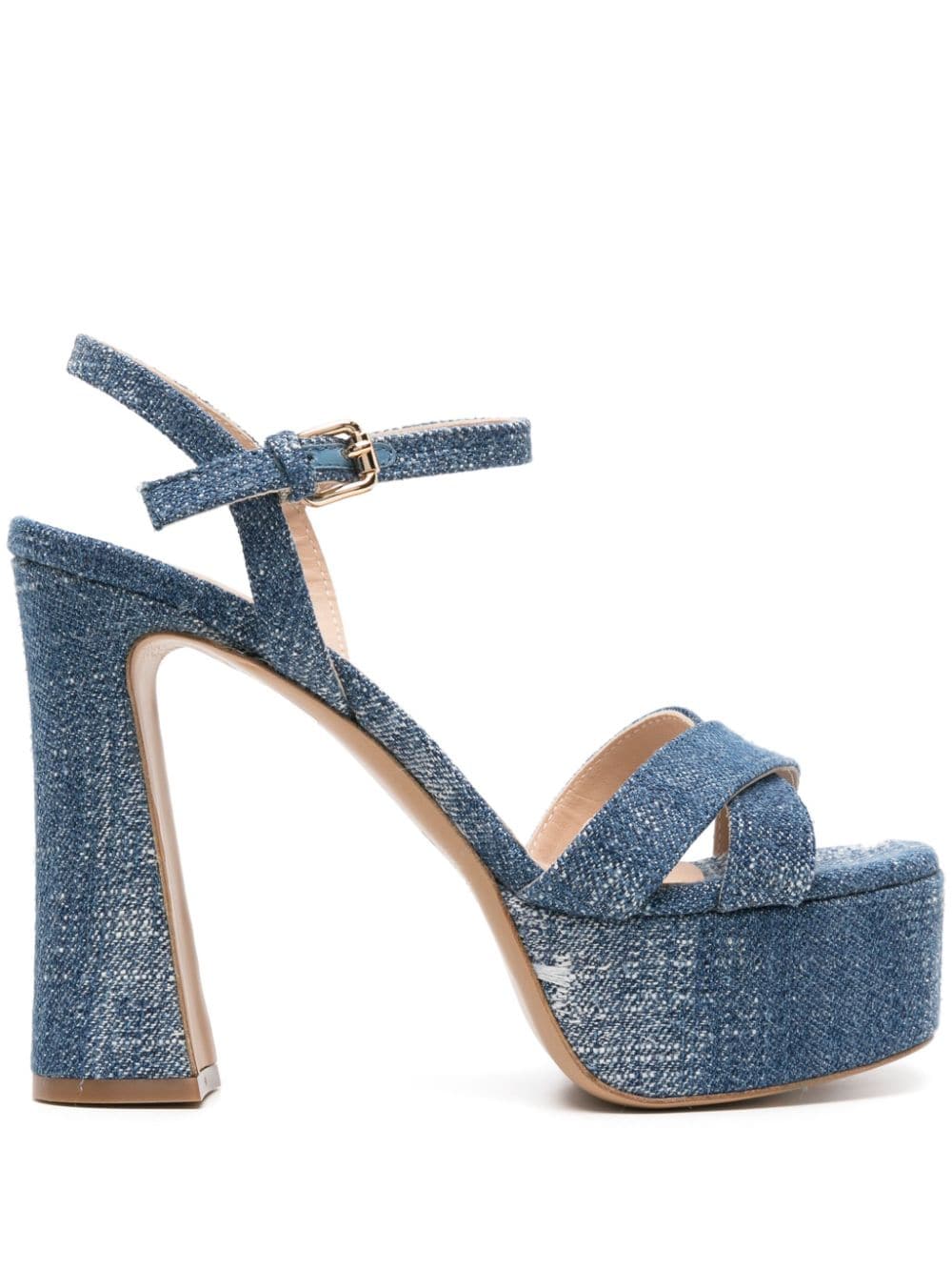 Roberto Festa Trink 130mm denim sandals - Blue von Roberto Festa