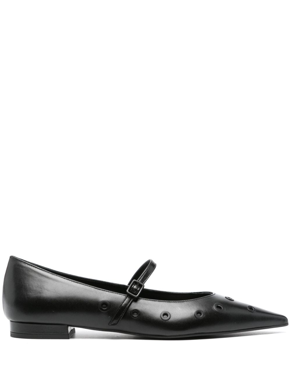 Roberto Festa eyelet-embellished ballerina shoes - Black von Roberto Festa