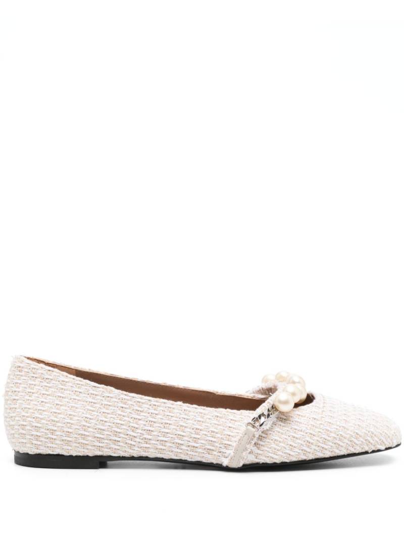 Roberto Festa tweed ballet flats - Neutrals von Roberto Festa