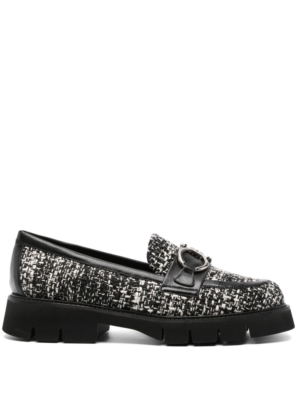 Roberto Festa tweed loafers - Black von Roberto Festa