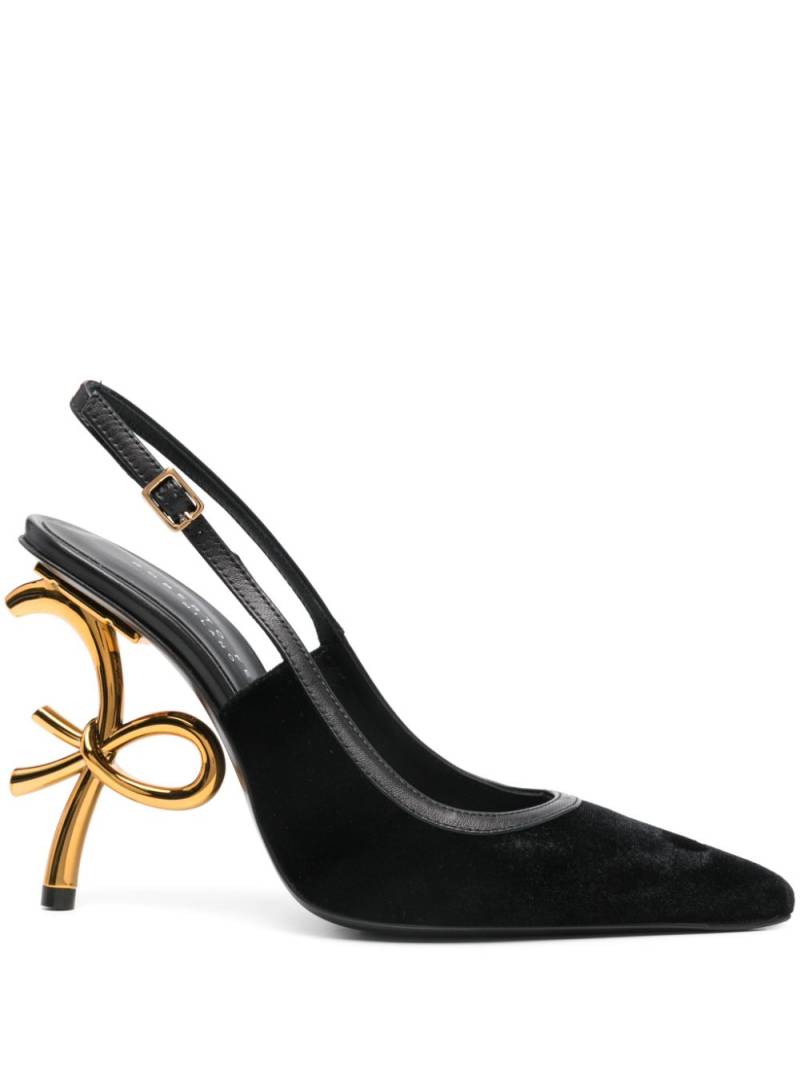 Roberto Festa velvet slingback pumps - Black von Roberto Festa