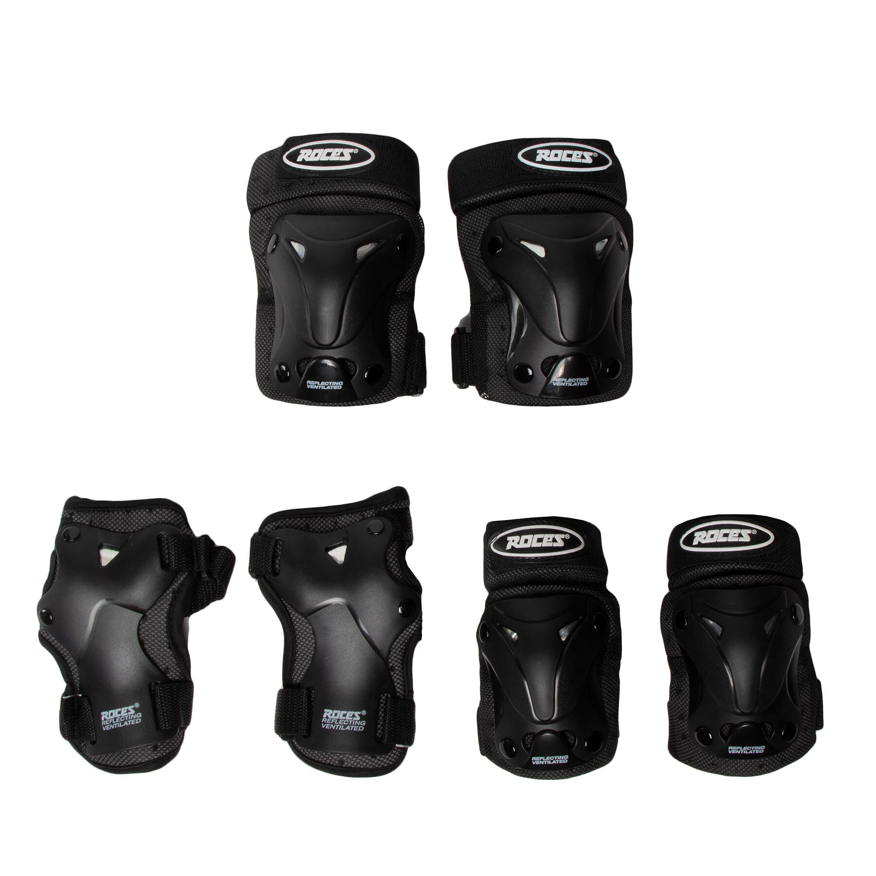 Schonerset Roces Jr Ventilated 3 Pack 301352 Schwarz Schonerset Roces Jr Ventilated 3 Pack 301352 Schwarz von Roces